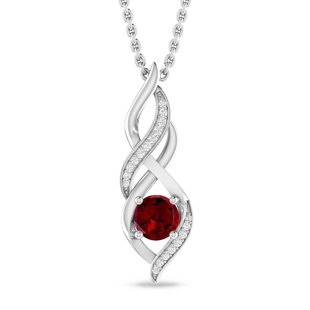 White Gold - Garnet