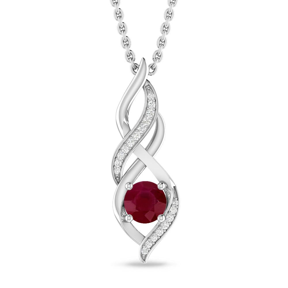 White Gold - Ruby