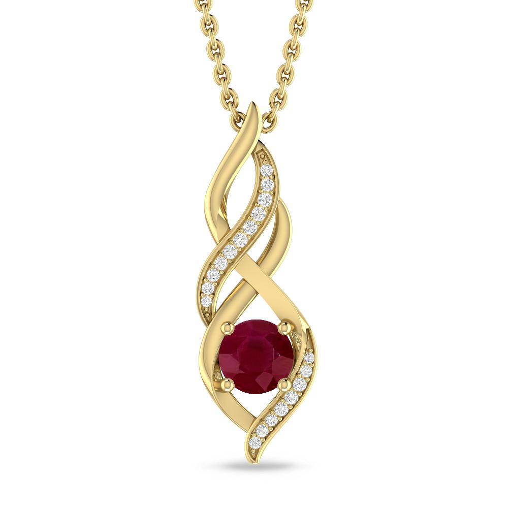 Yellow Gold - Ruby