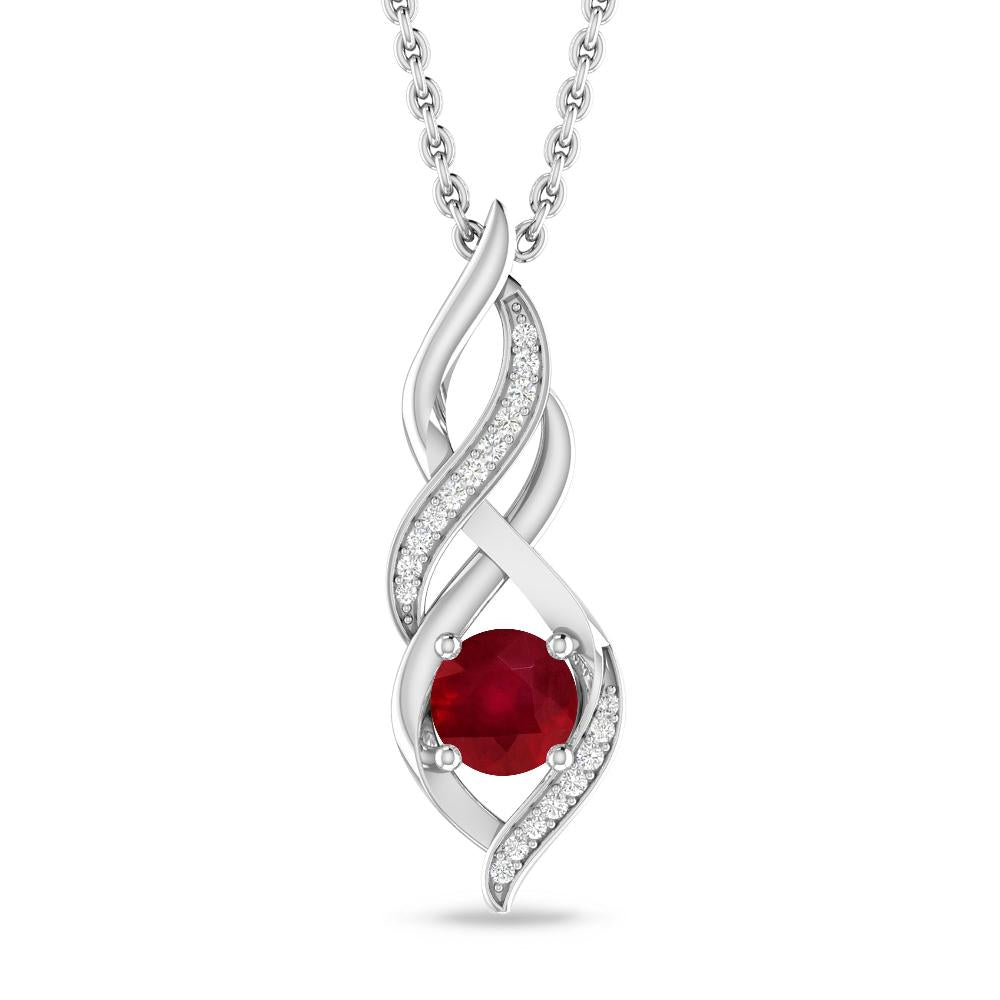 White Gold - Ruby