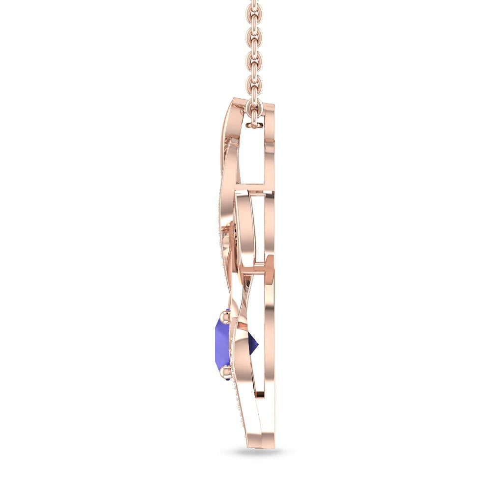 Rose Gold - Tanzanite