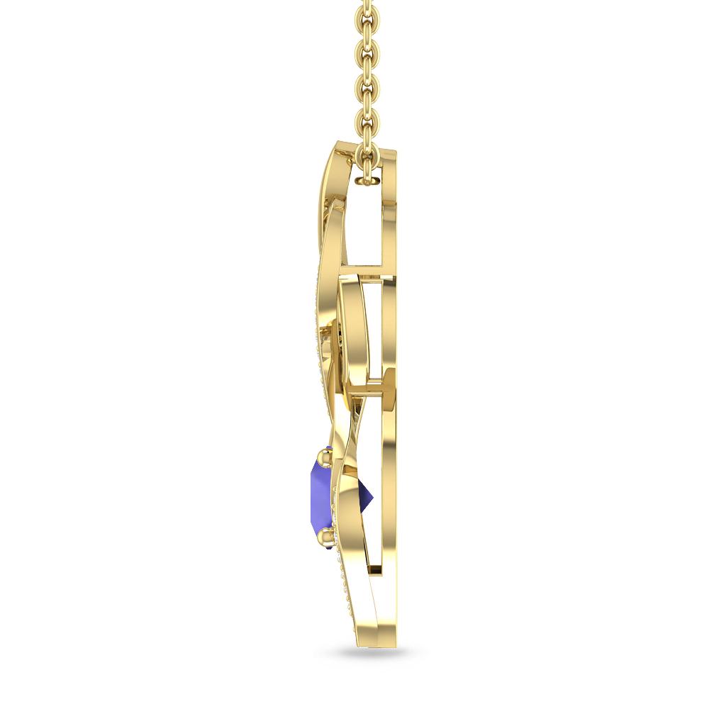 Yellow Gold - Tanzanite