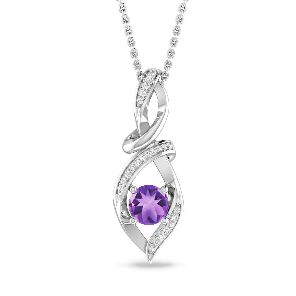 White Gold - Amethyst