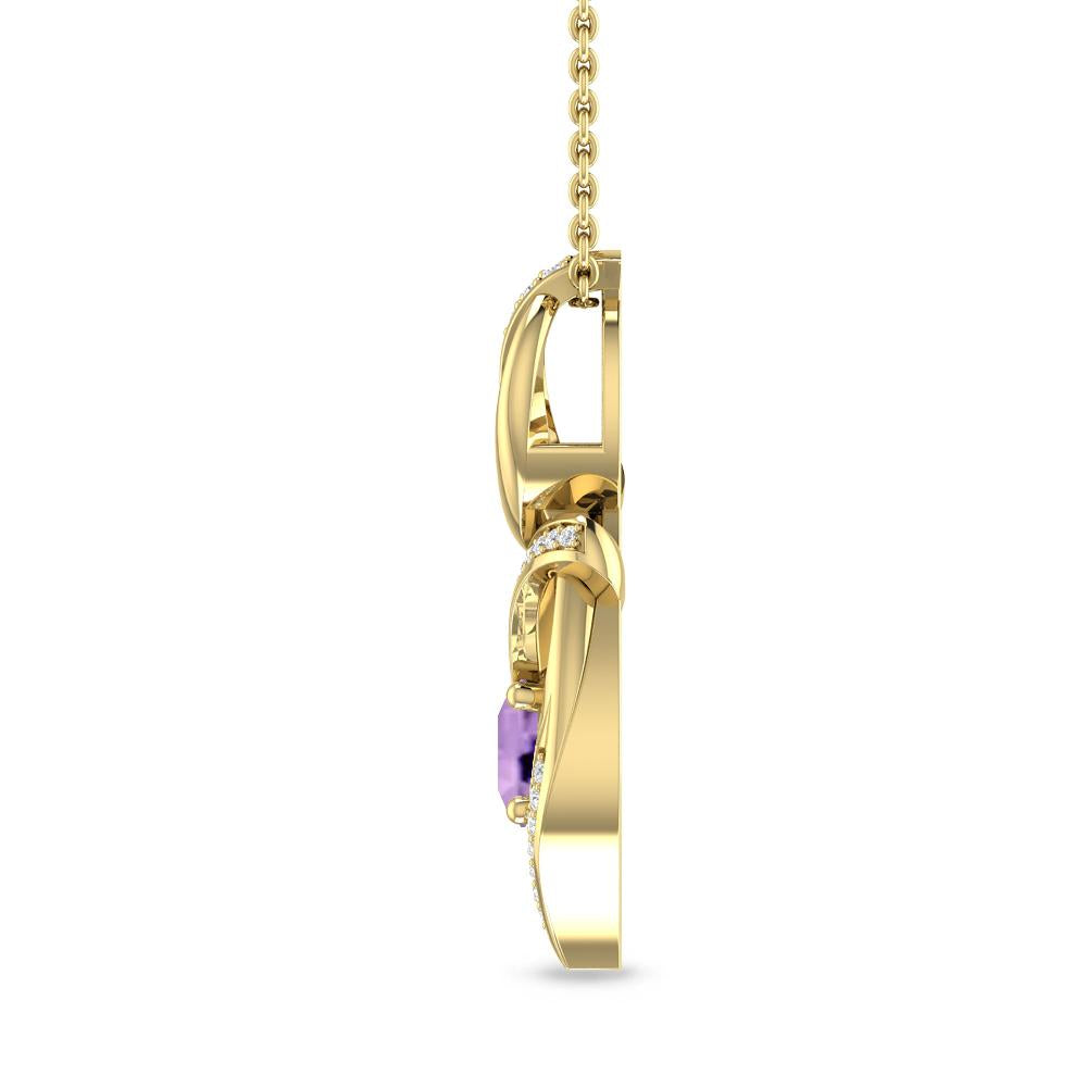 Yellow Gold - Amethyst