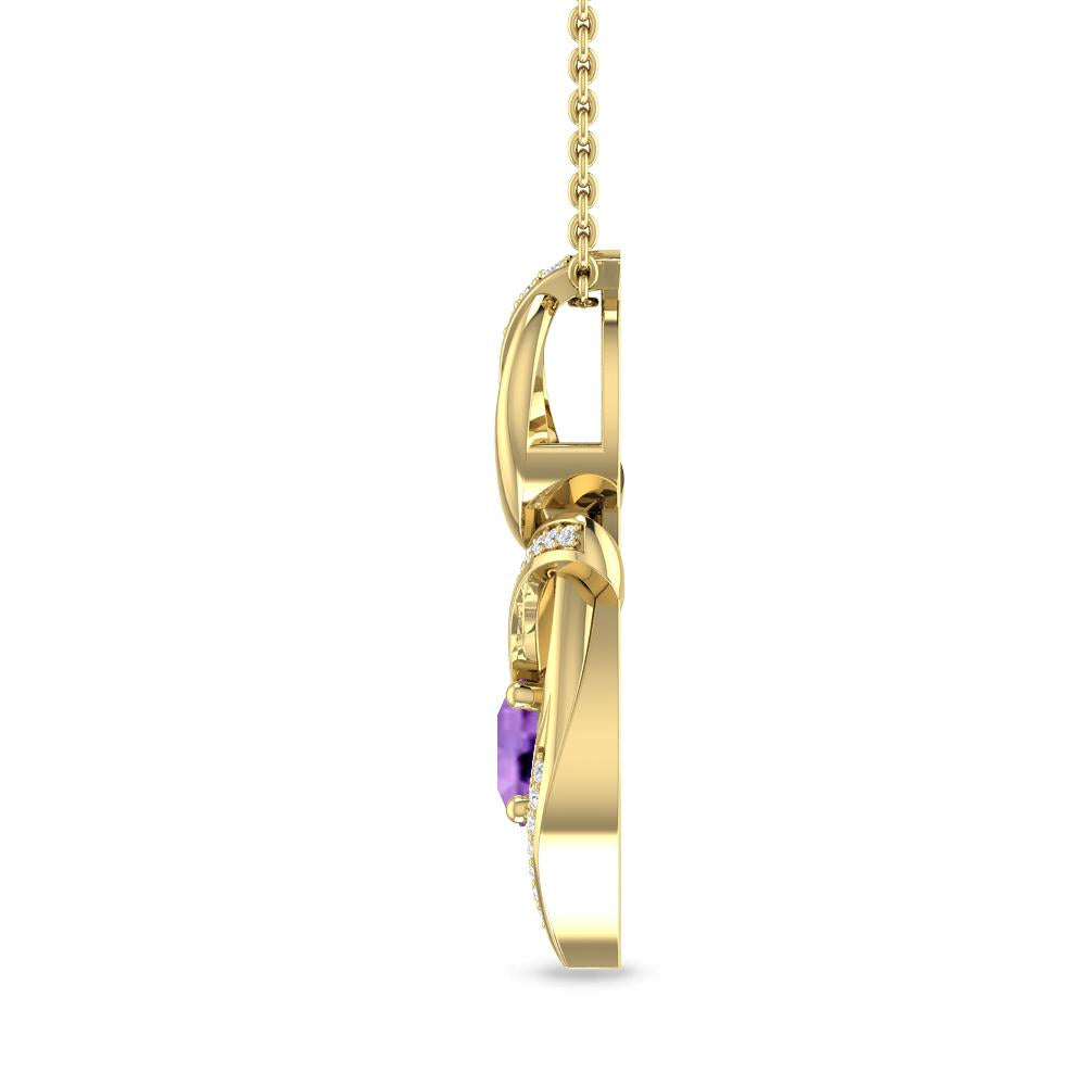 Yellow Gold - Amethyst