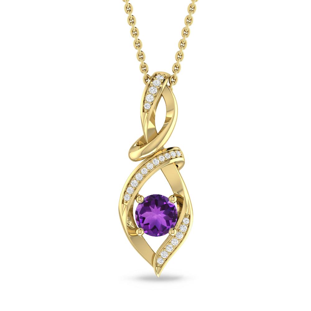 Yellow Gold - Amethyst