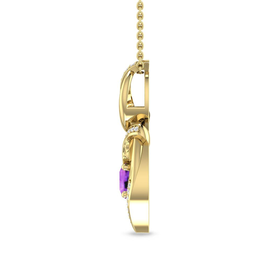 Yellow Gold - Amethyst