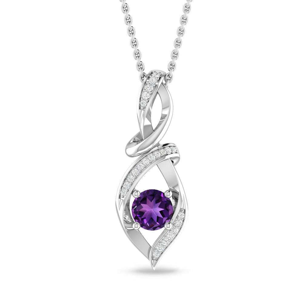 White Gold - Amethyst