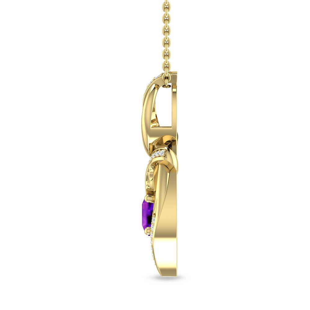 Yellow Gold - Amethyst