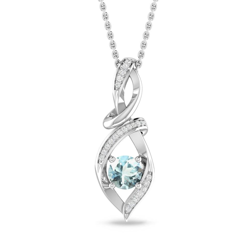 White Gold - Aquamarine