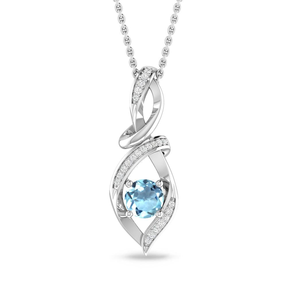 White Gold - Aquamarine