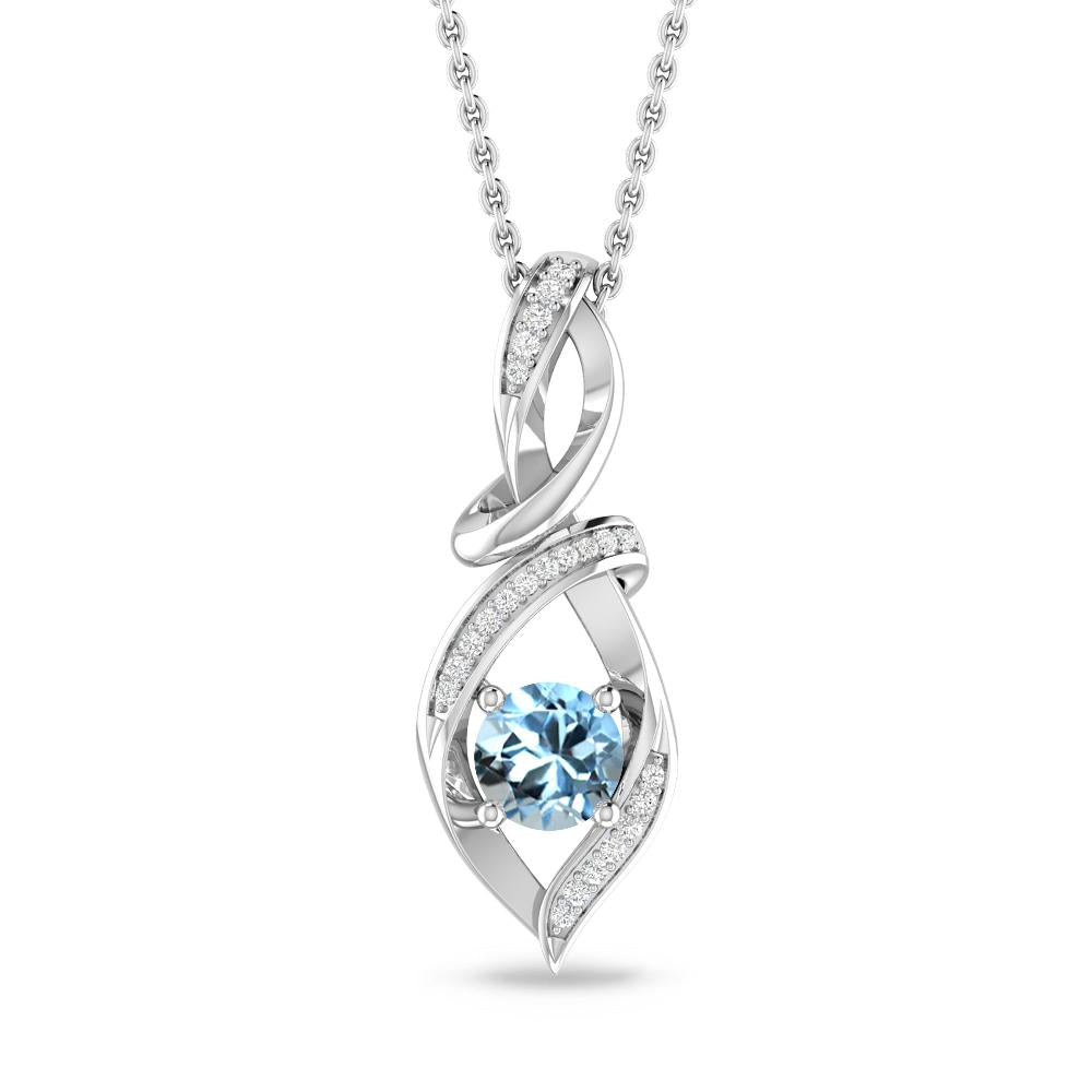 White Gold - Aquamarine