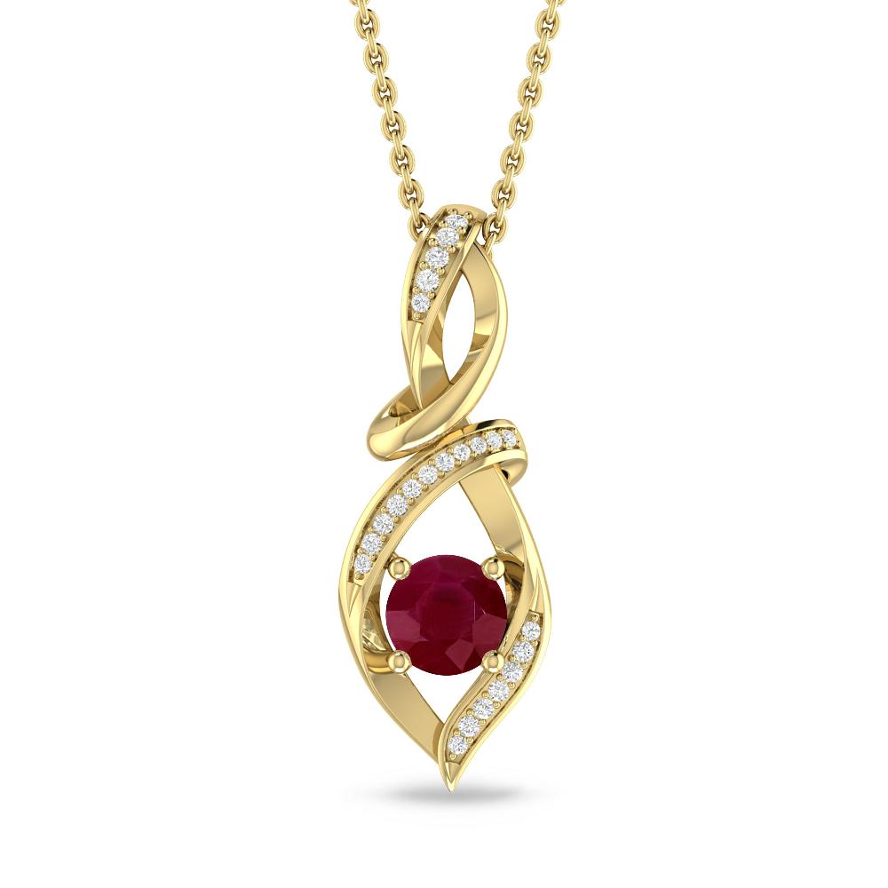 Yellow Gold - Ruby