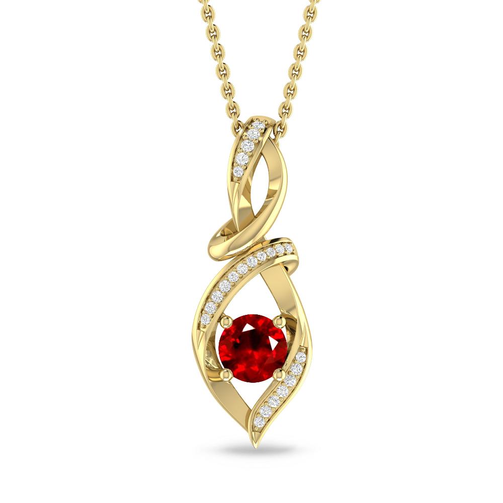 Yellow Gold - Ruby