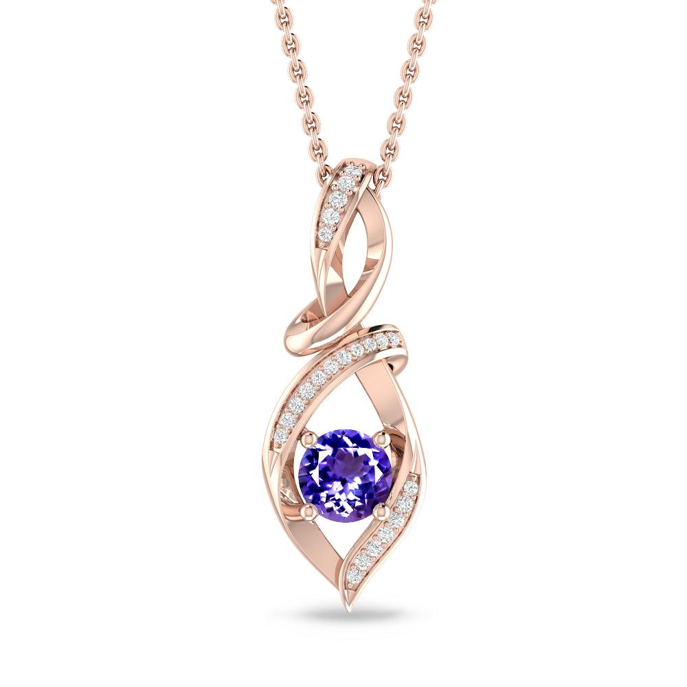 Rose Gold - Tanzanite