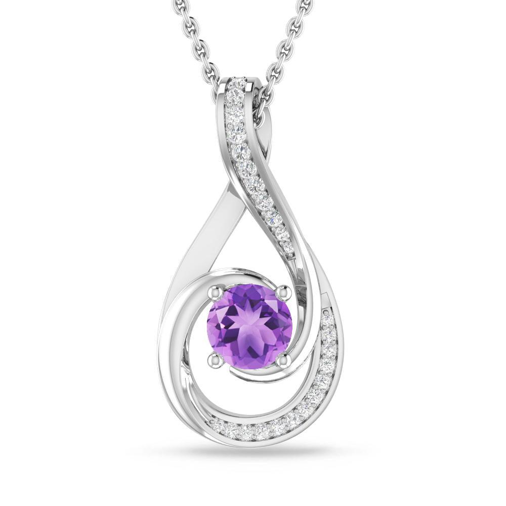 White Gold - Amethyst