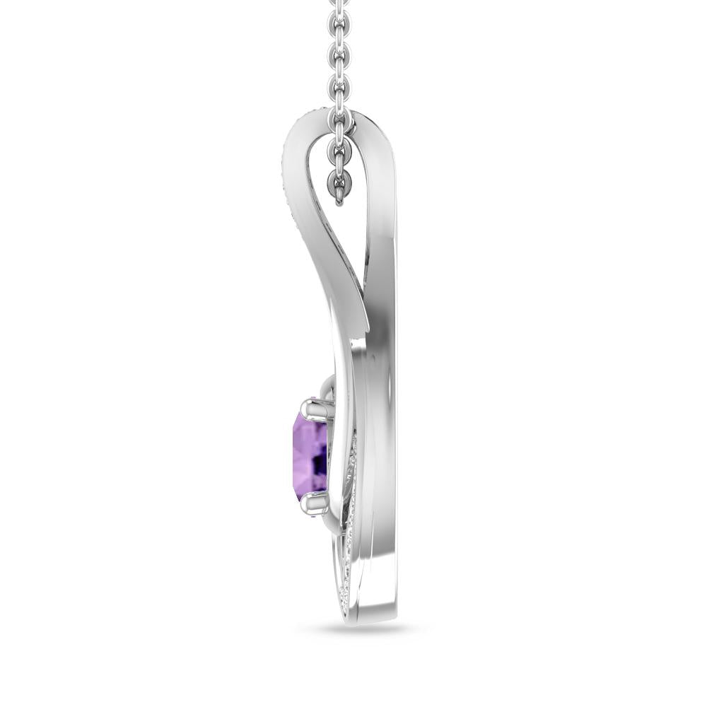 White Gold - Amethyst