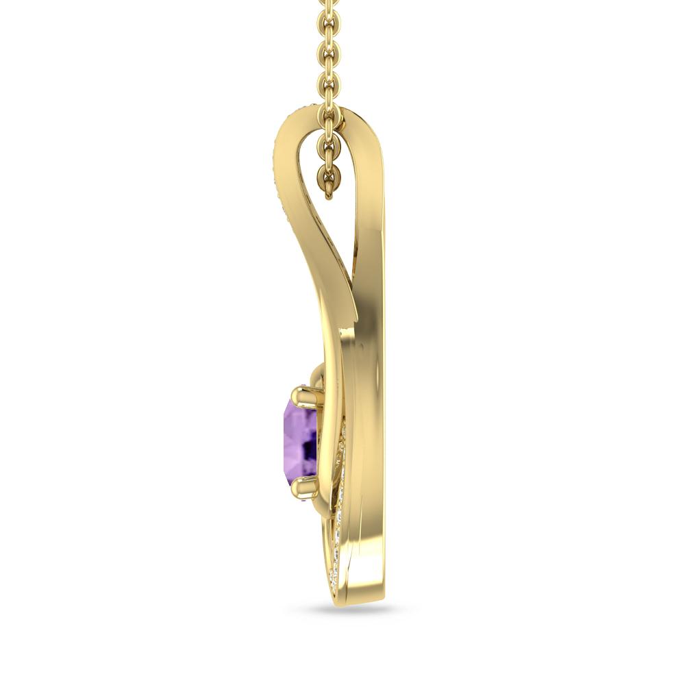 Yellow Gold - Amethyst