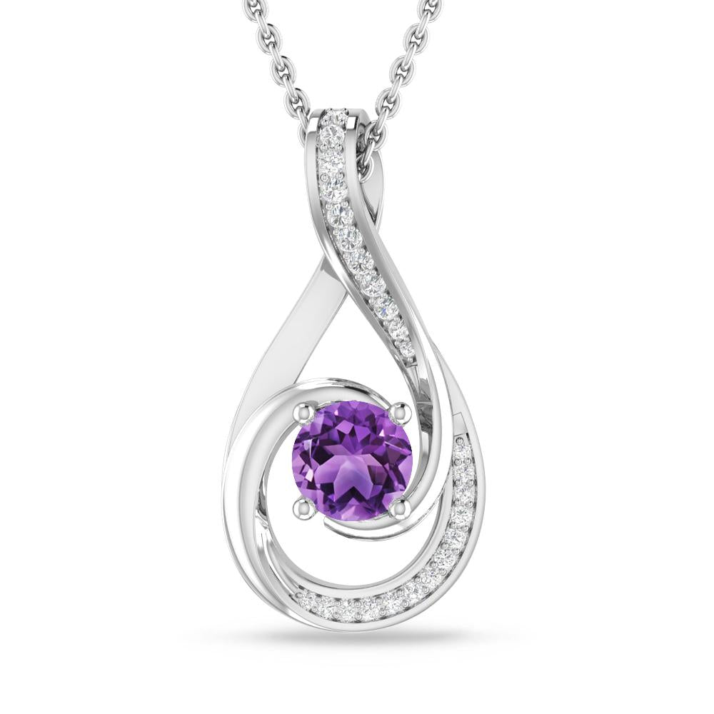 White Gold - Amethyst