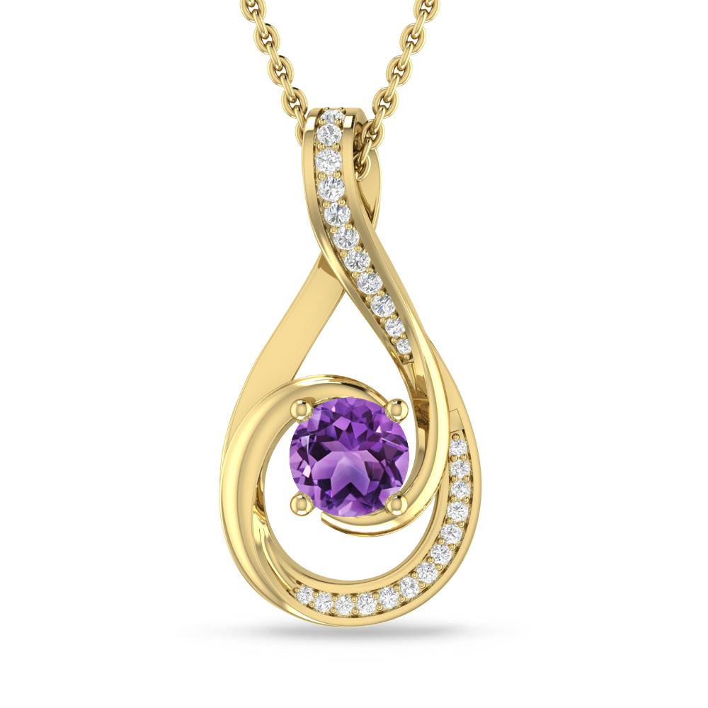 Yellow Gold - Amethyst