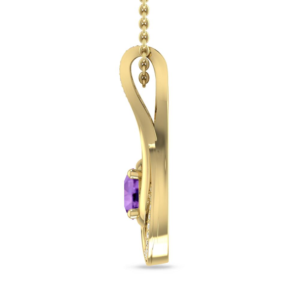 Yellow Gold - Amethyst