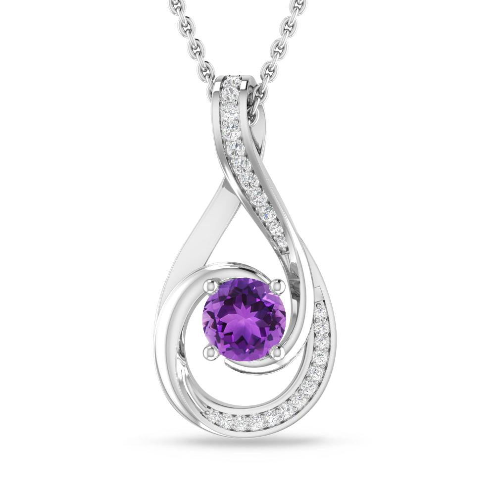 White Gold - Amethyst