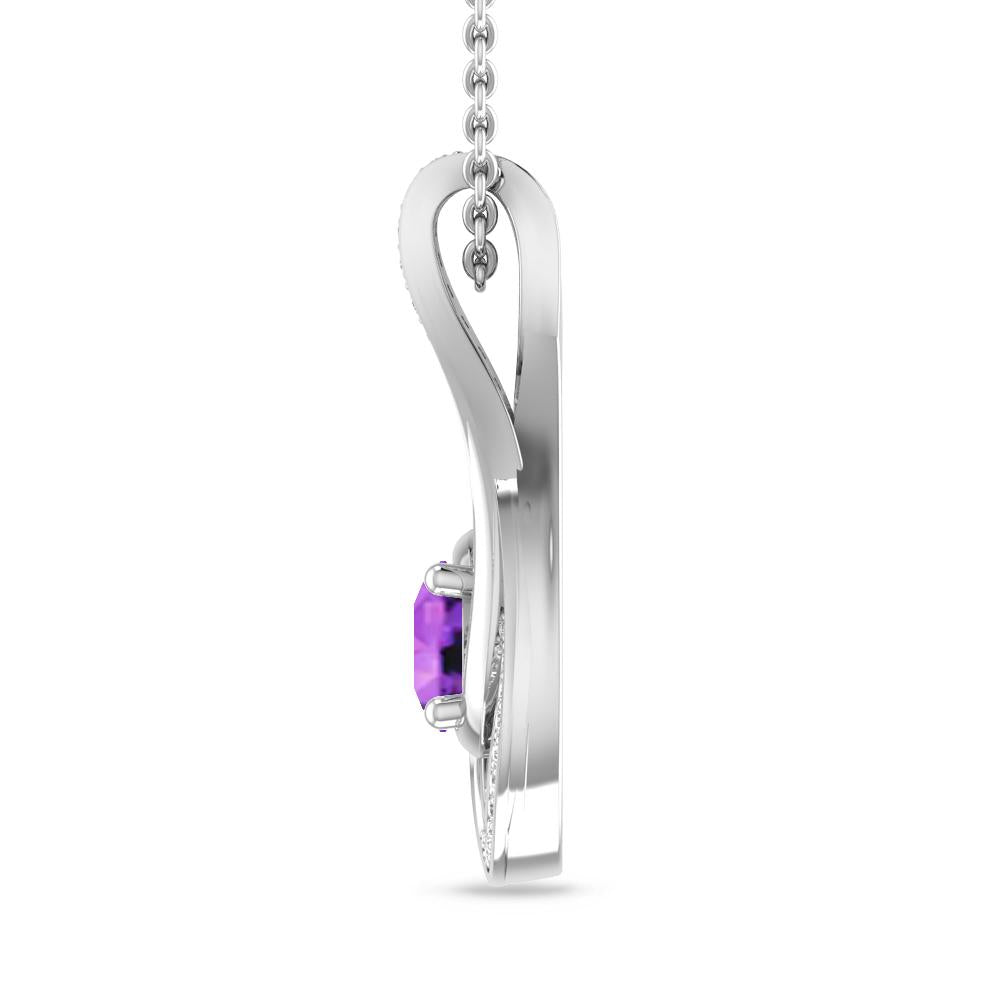 White Gold - Amethyst