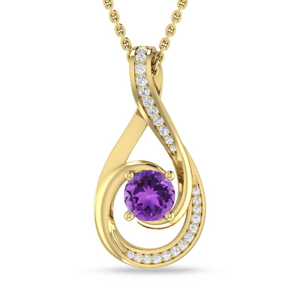 Yellow Gold - Amethyst