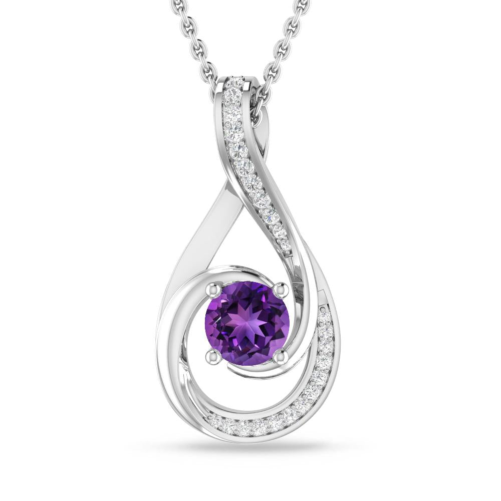 White Gold - Amethyst