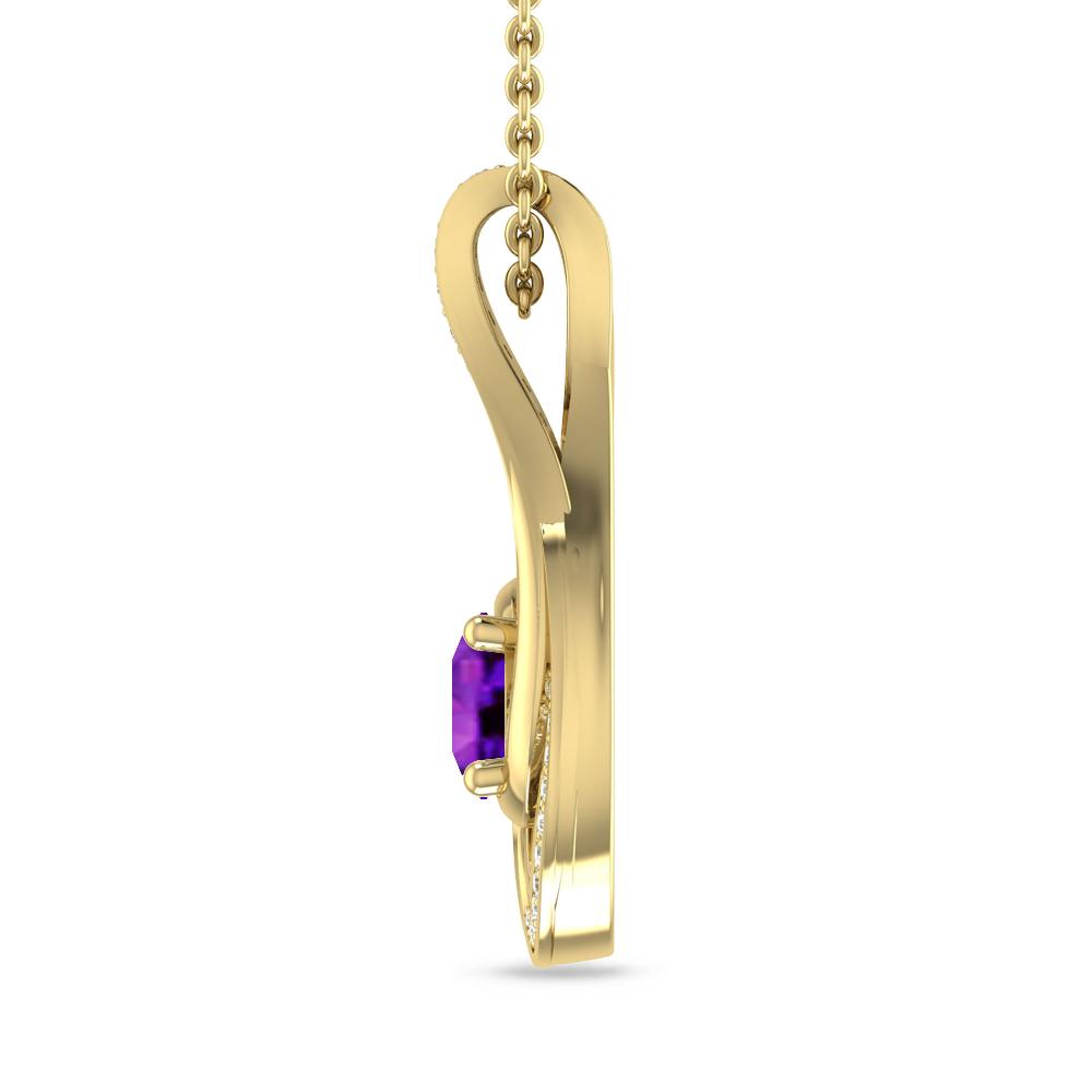 Yellow Gold - Amethyst