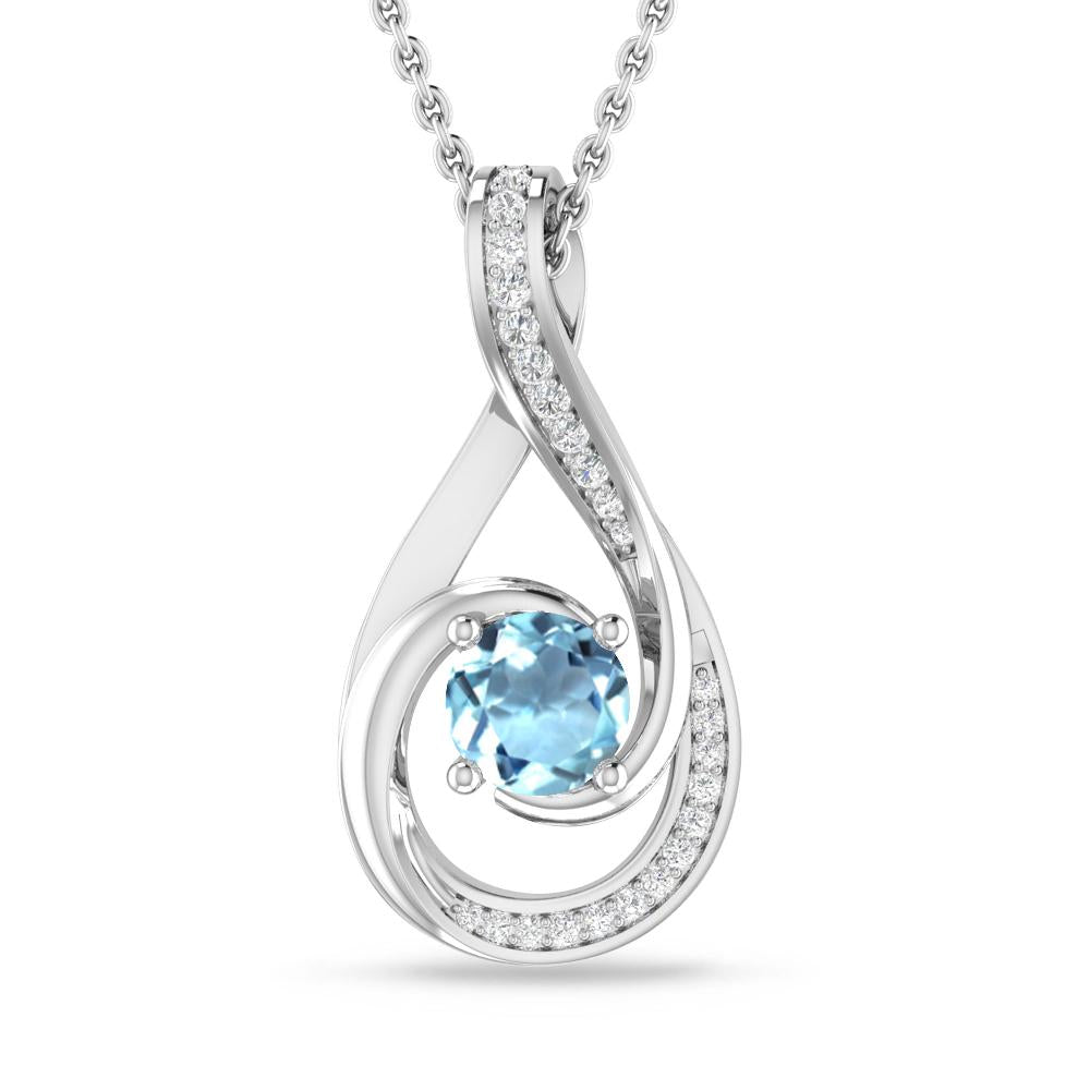 White Gold - Aquamarine