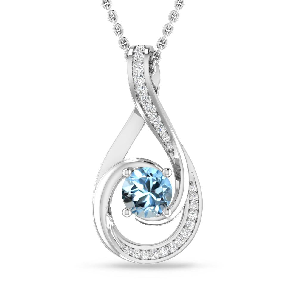 White Gold - Aquamarine