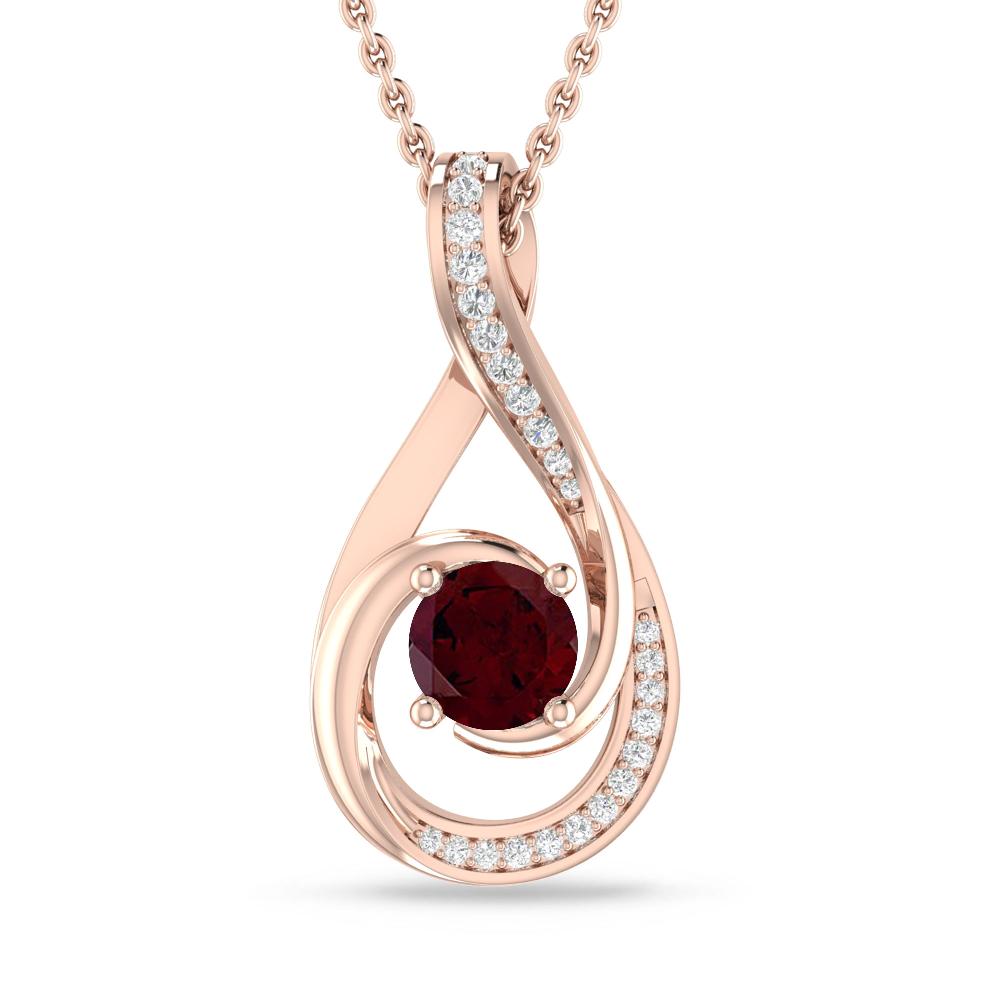 Rose Gold - Garnet