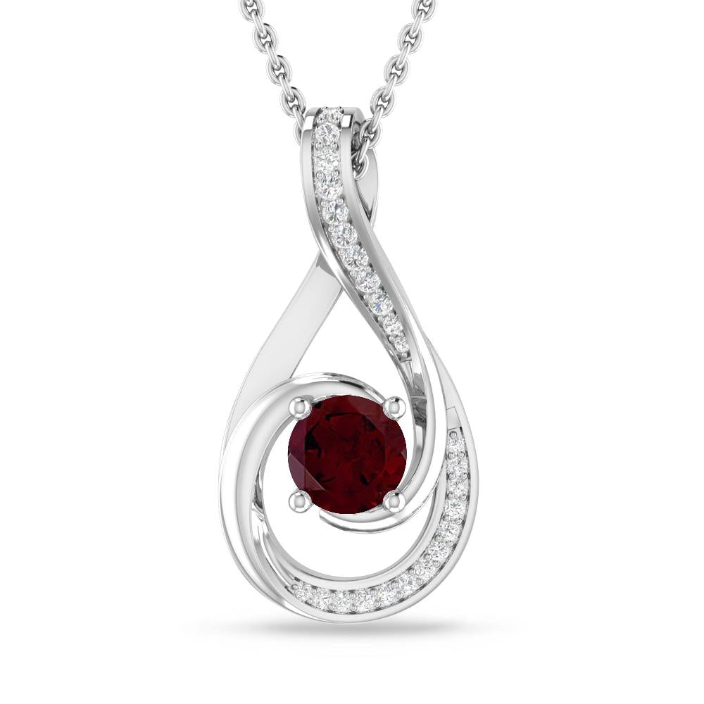 White Gold - Garnet