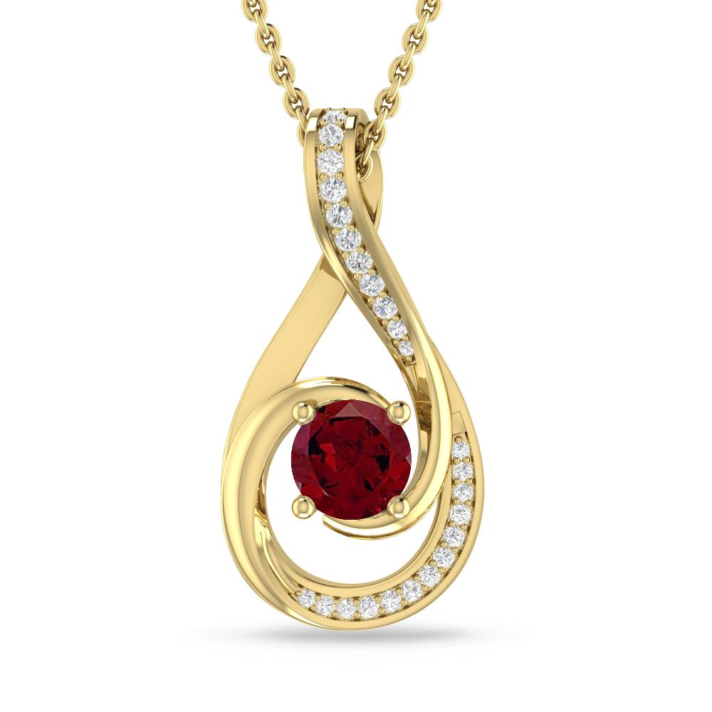 Yellow Gold - Garnet