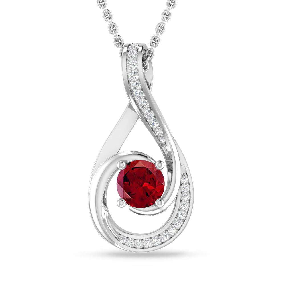 White Gold - Garnet