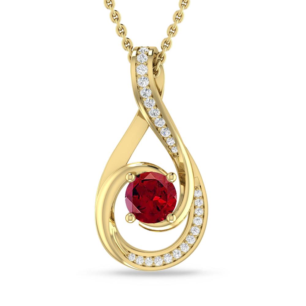 Yellow Gold - Garnet