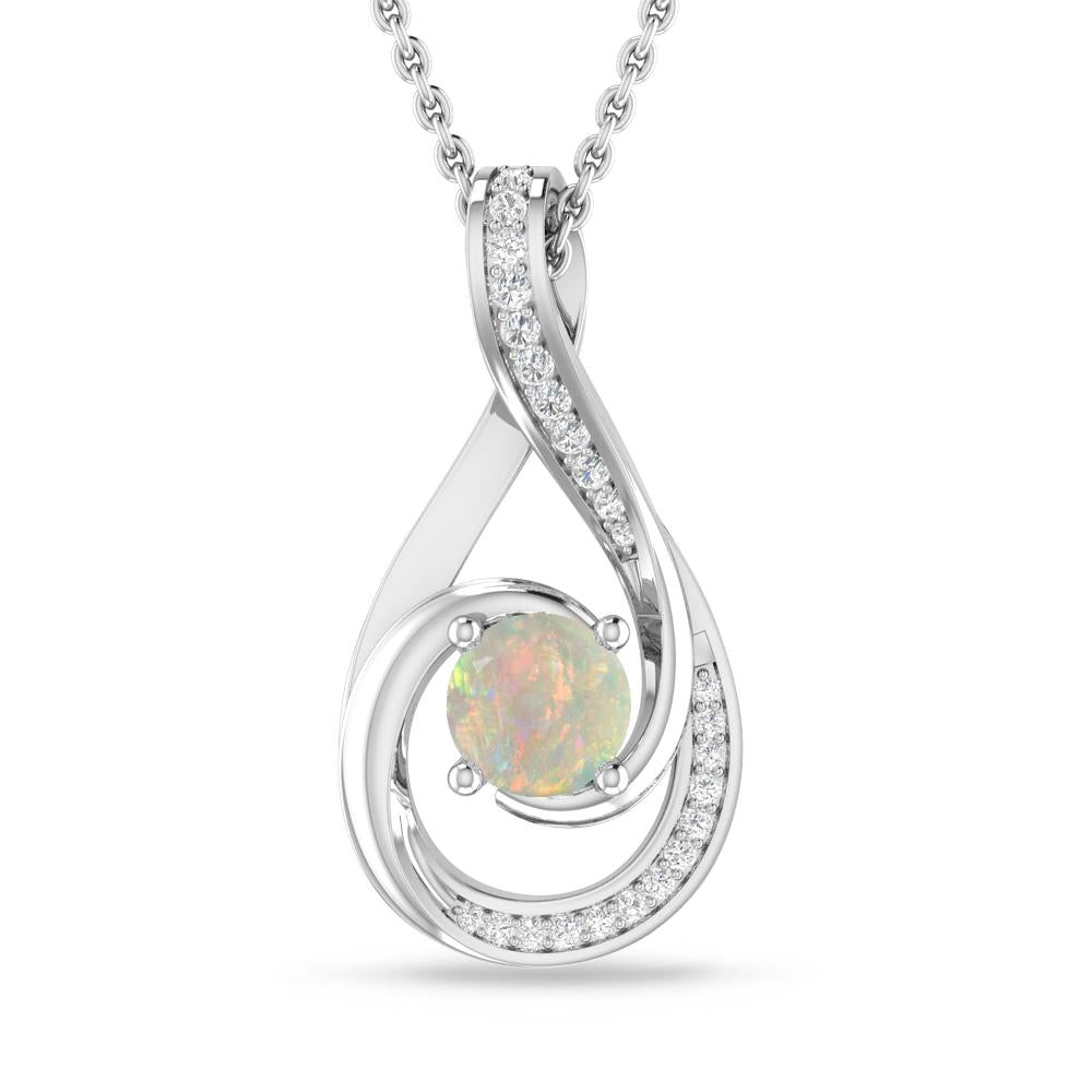 White Gold - Opal