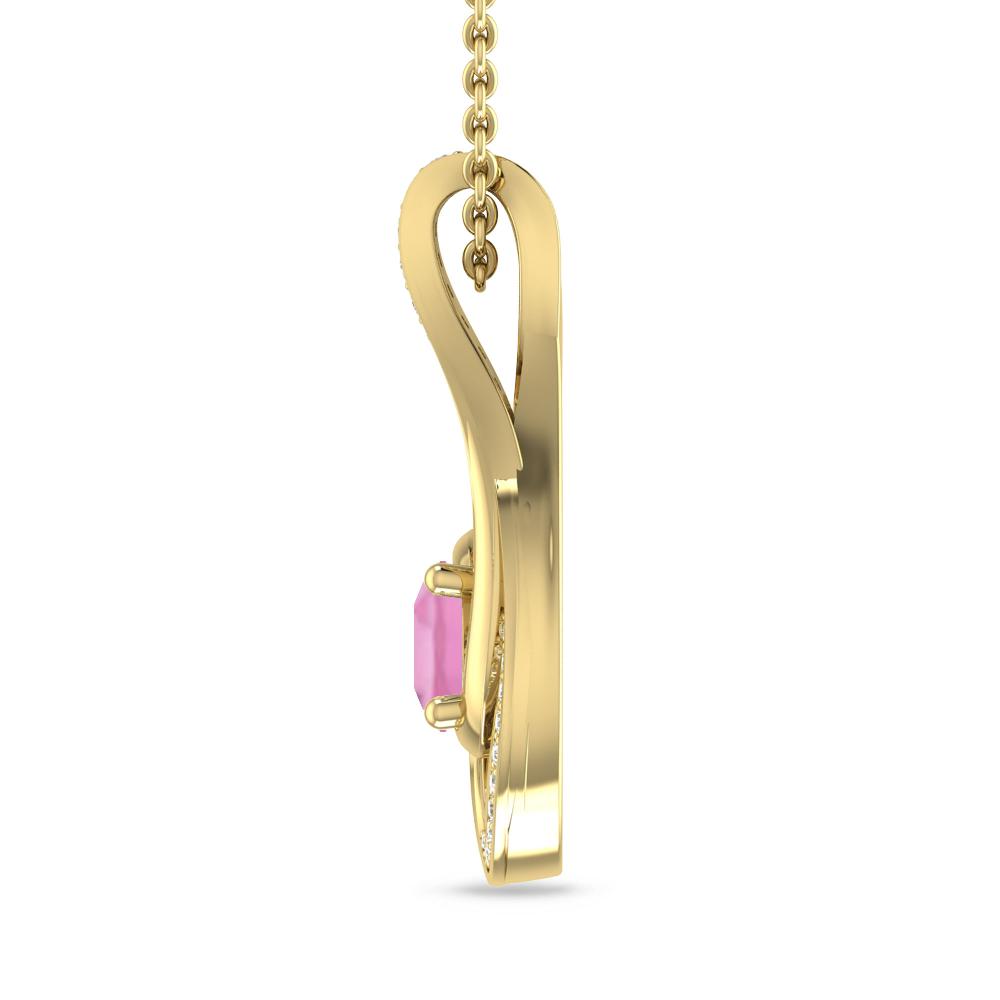 Yellow Gold - Pink Tourmaline