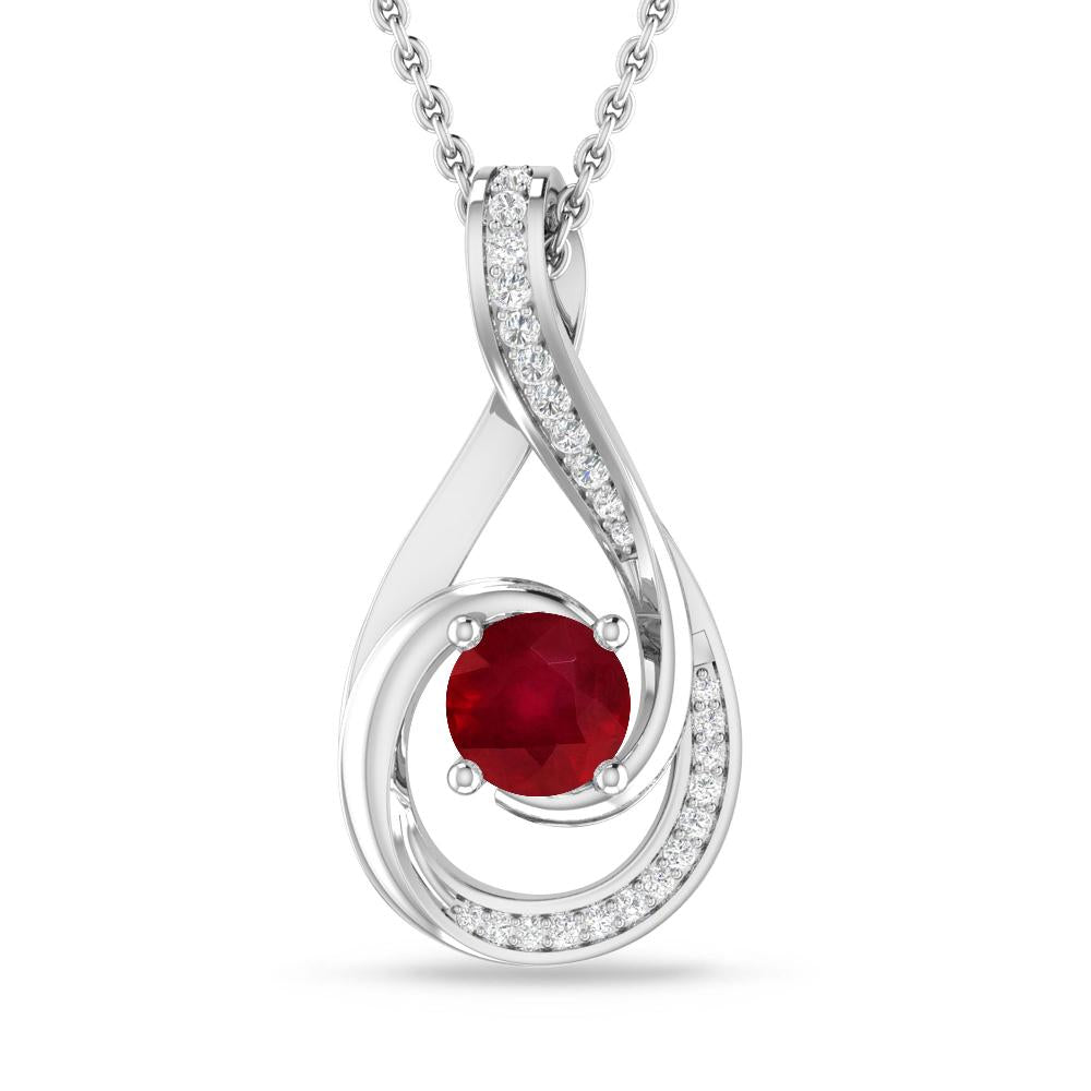 White Gold - Ruby