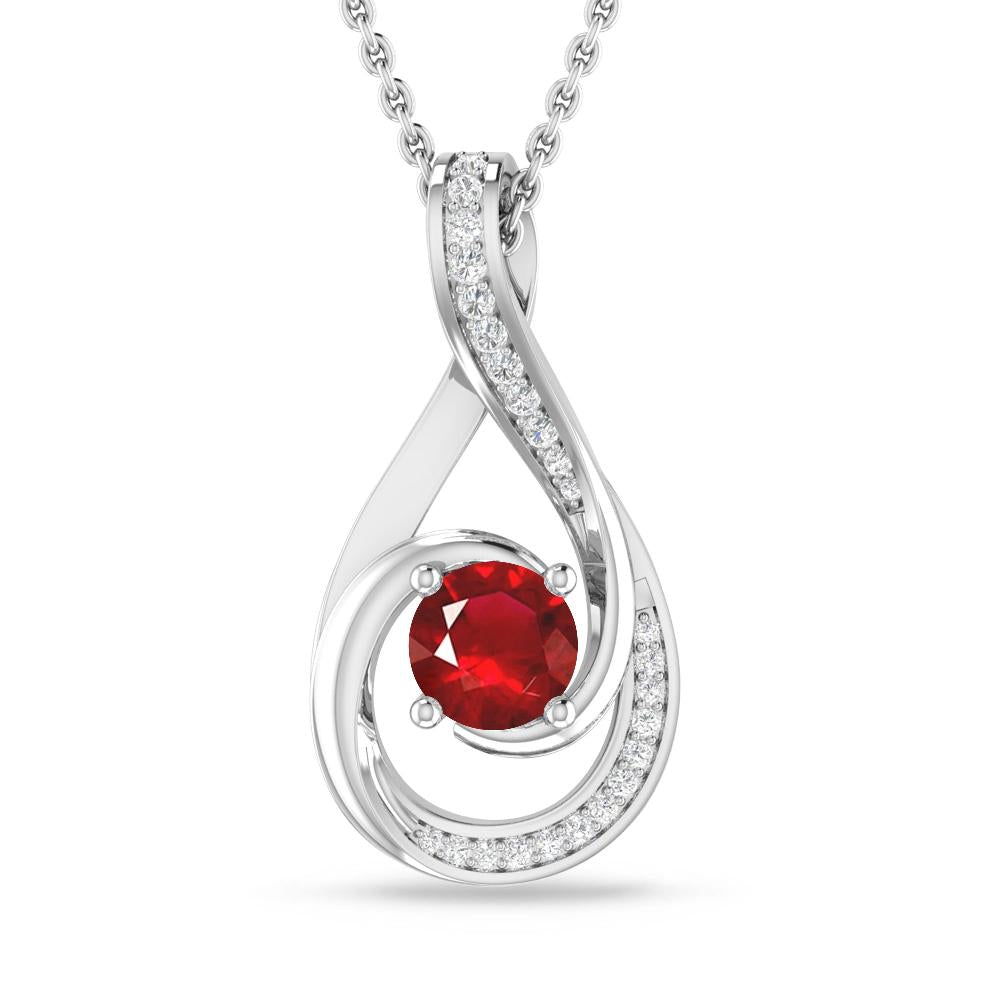 White Gold - Ruby