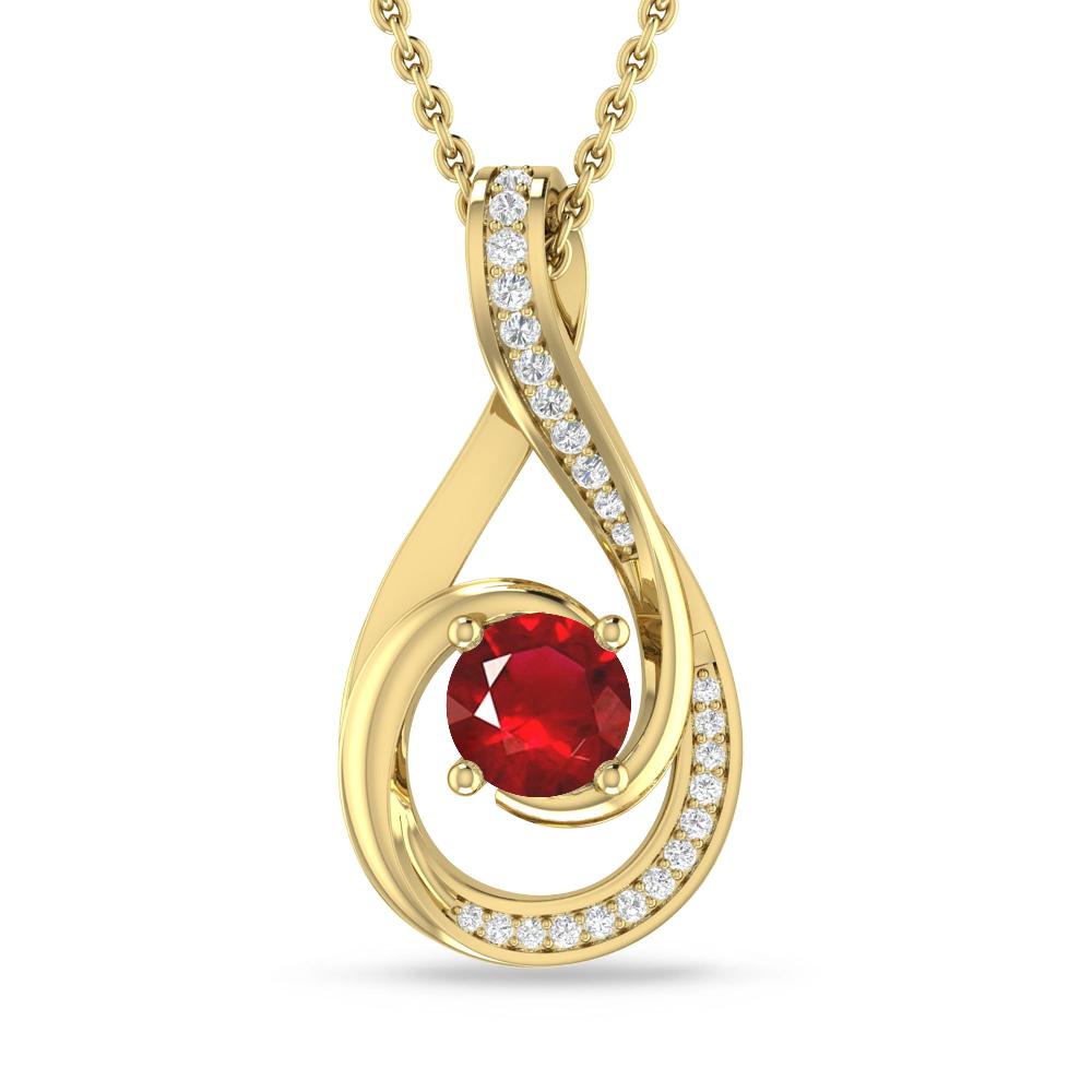 Yellow Gold - Ruby