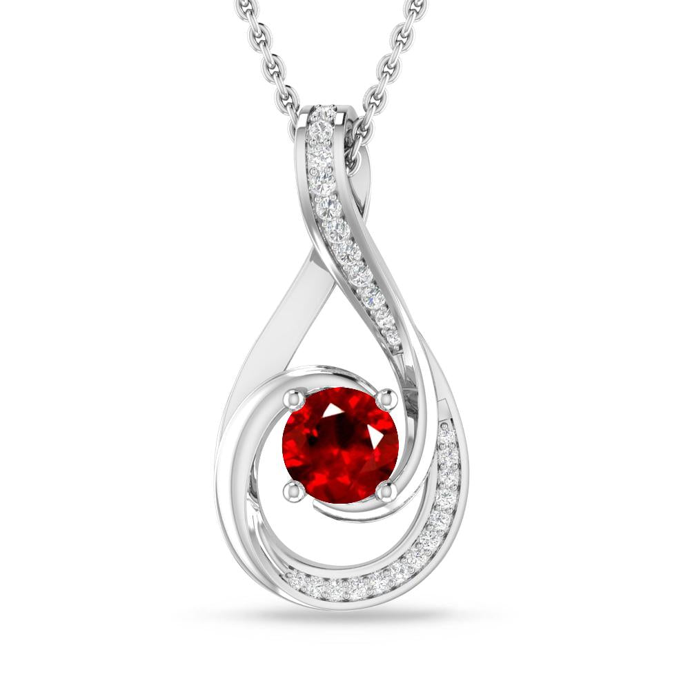 White Gold - Ruby