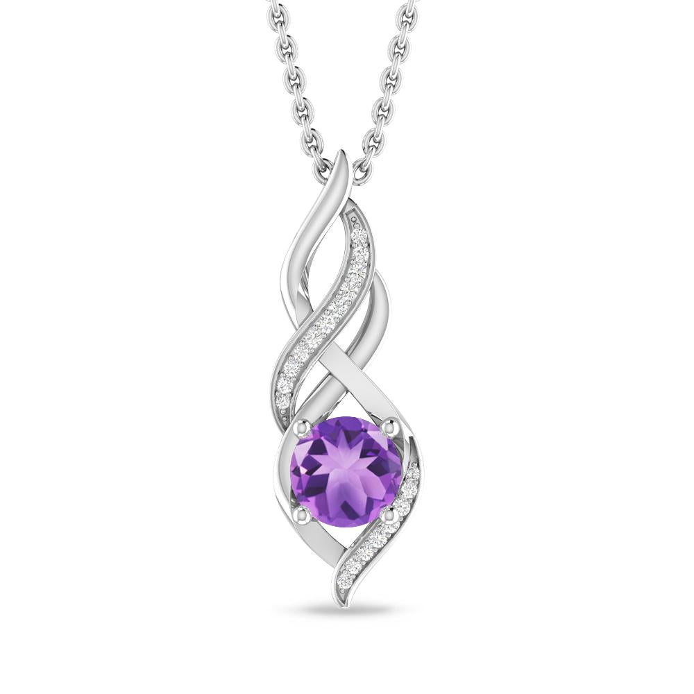 White Gold - Amethyst