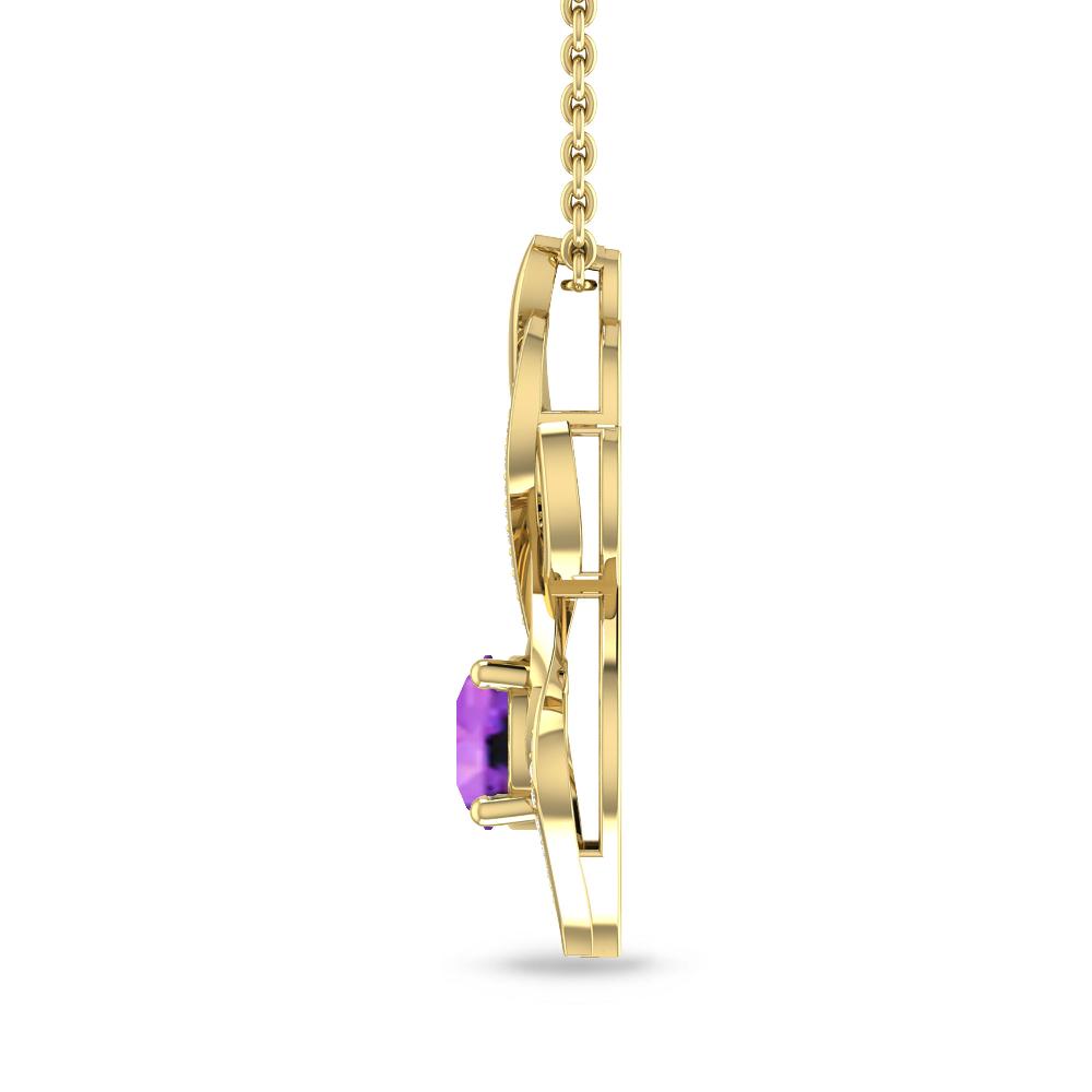 Yellow Gold - Amethyst