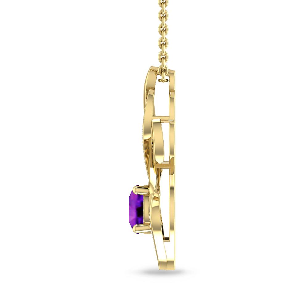 Yellow Gold - Amethyst