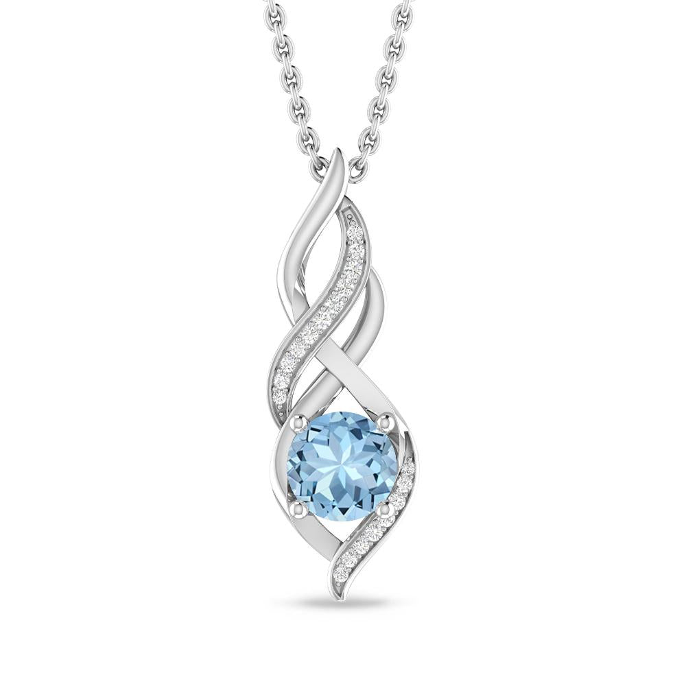 White Gold - Aquamarine