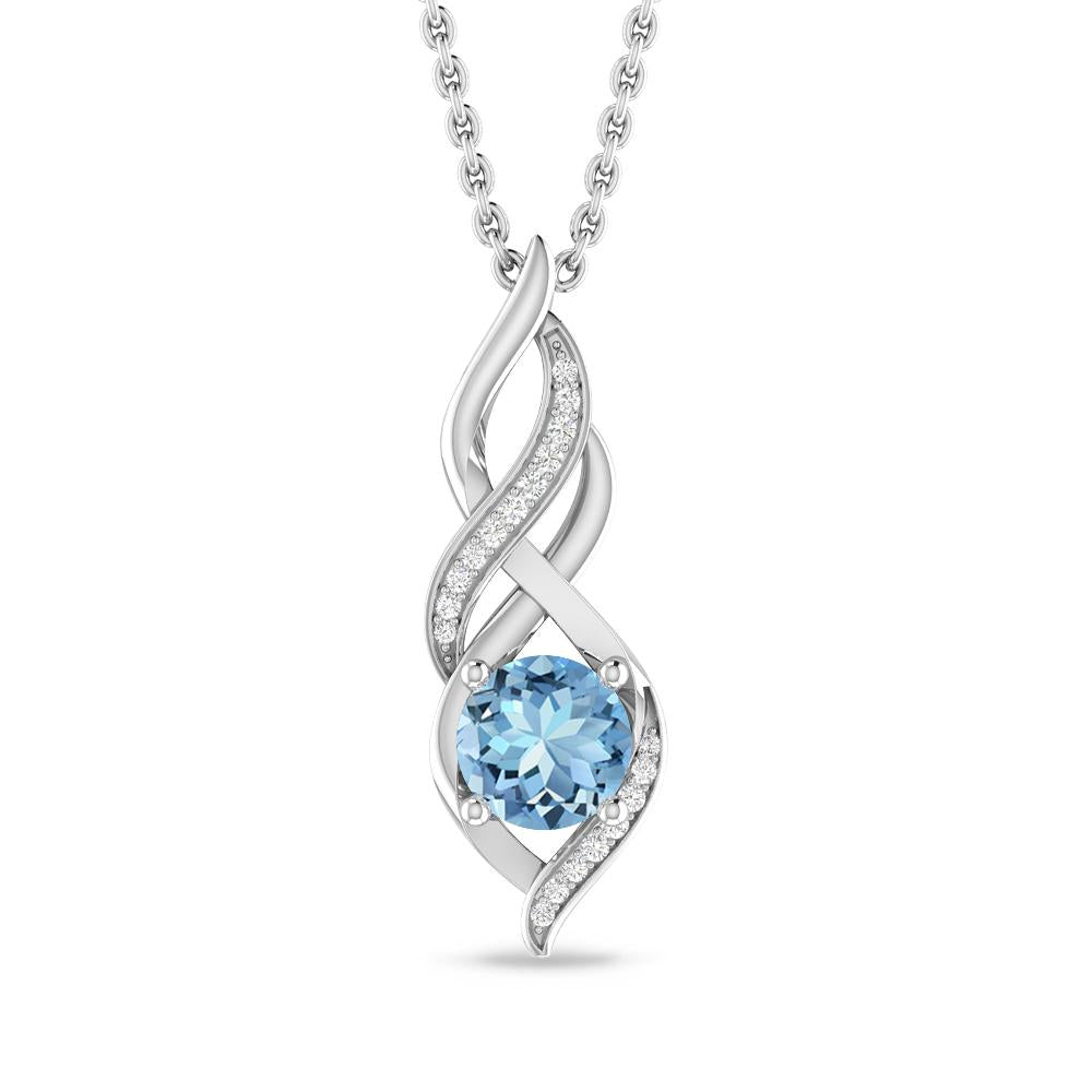 White Gold - Aquamarine