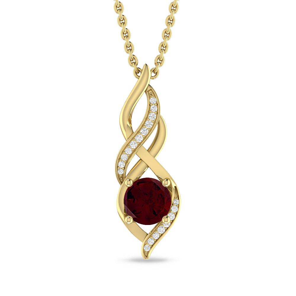 Yellow Gold - Garnet