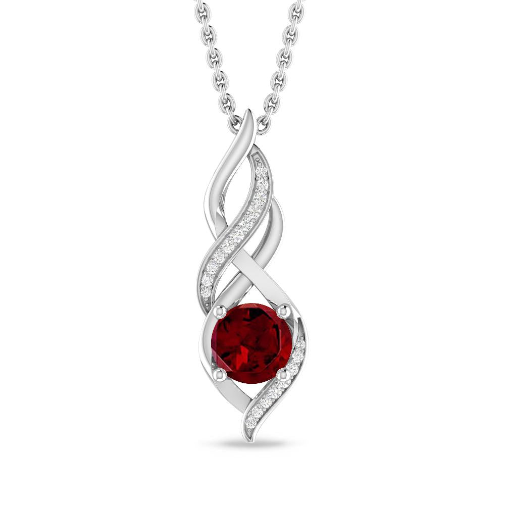 White Gold - Garnet